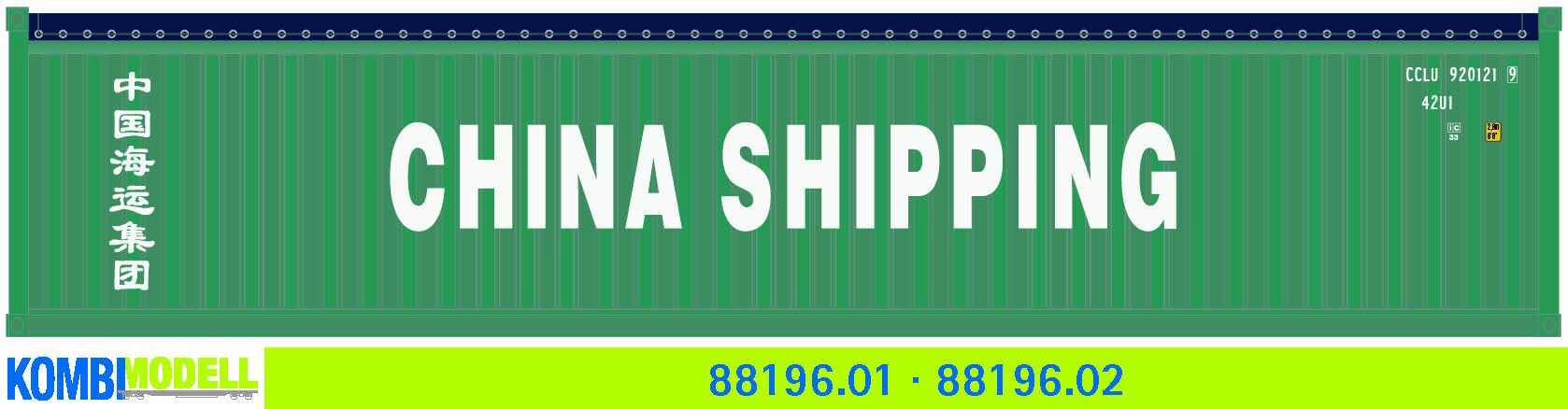 Kombimodell 88196.02 Ct 40` Open Top China Shipping  SoSe 
